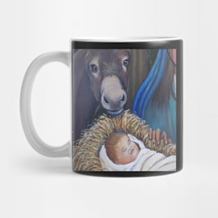 Baby Jesus with Donkey Mug